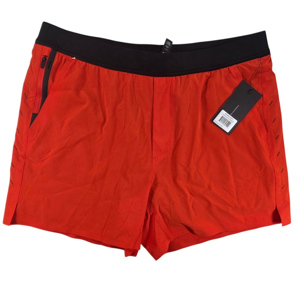 Ten Thousand Interval Training Shorts Lined Orange XL Mens Gym Workout TTSH002V3